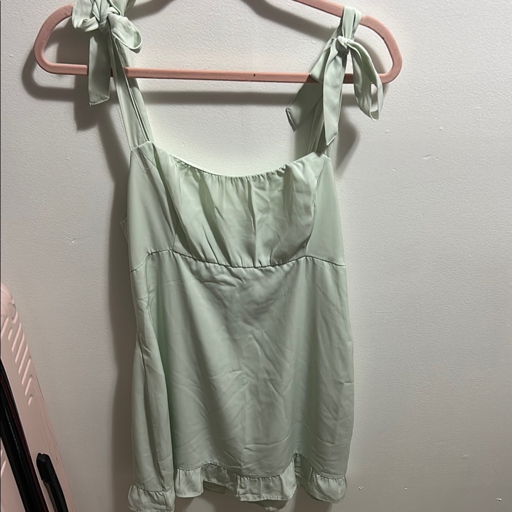 Abercrombie & Fitch Light Green Mini Dress